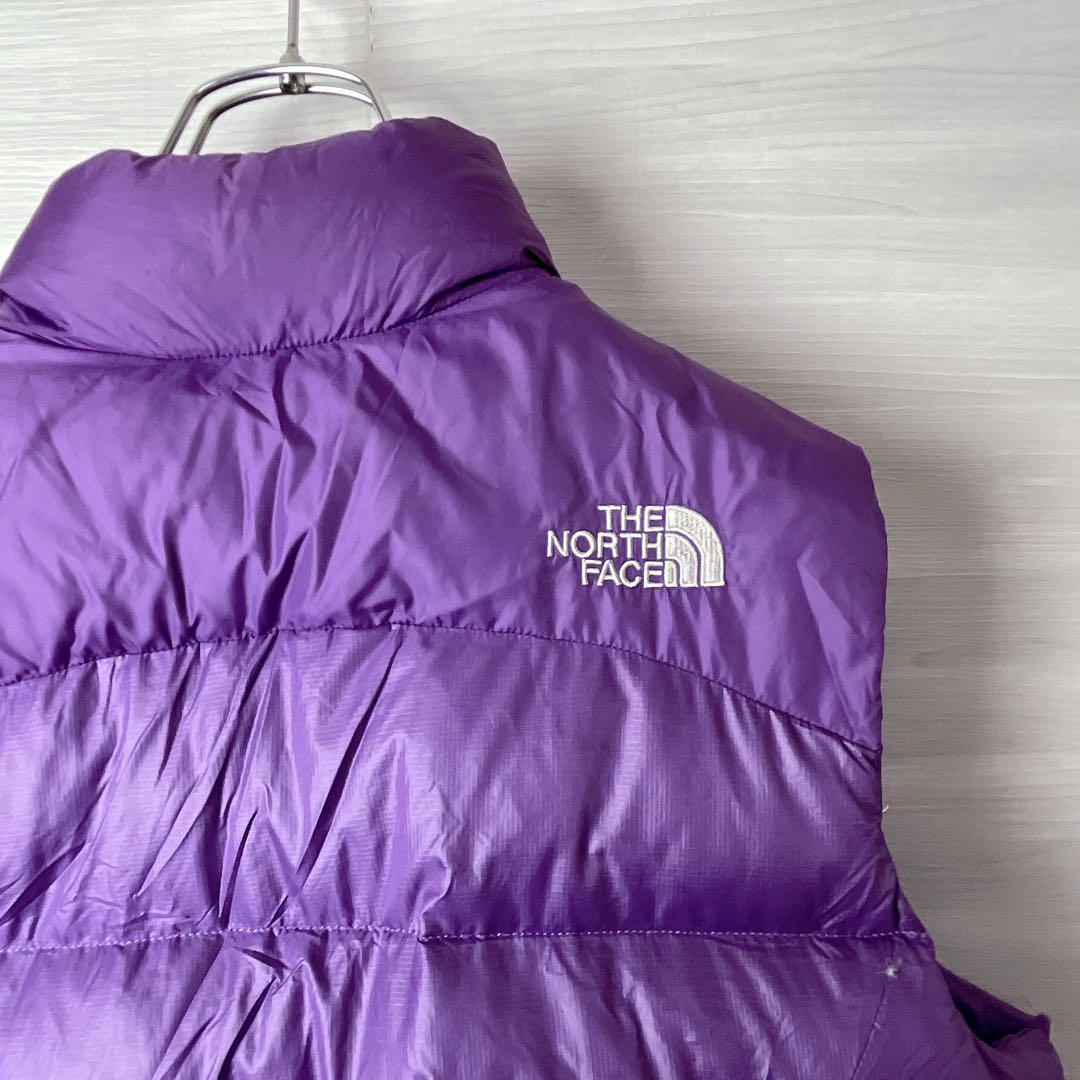 ノースフェイス ダウンジャケット 85 M レディース 紫 パープル 700フィル ヌプシ THE NORTH FACE