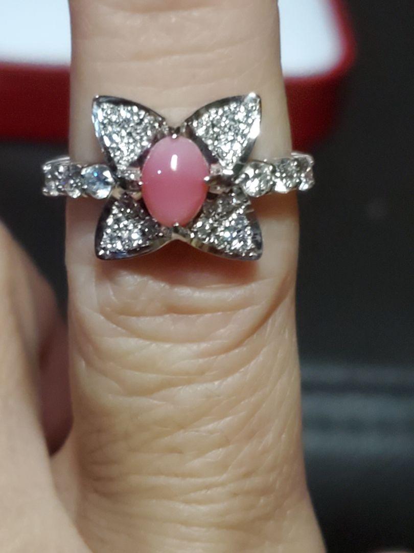 ptコンクパールリング0.88ct