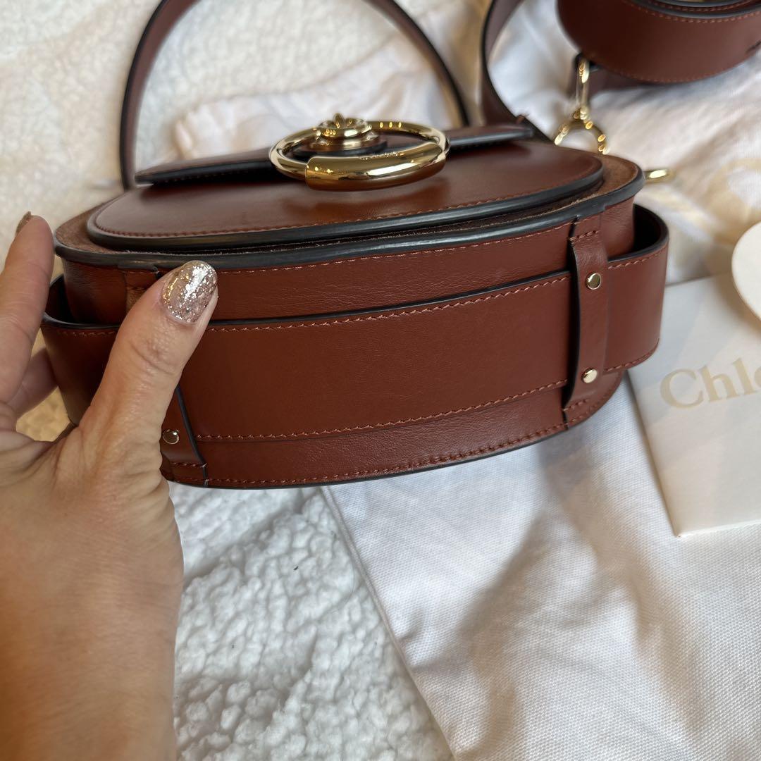 バッグ Chloe SMALL CROSSBODY BAG sepia brown