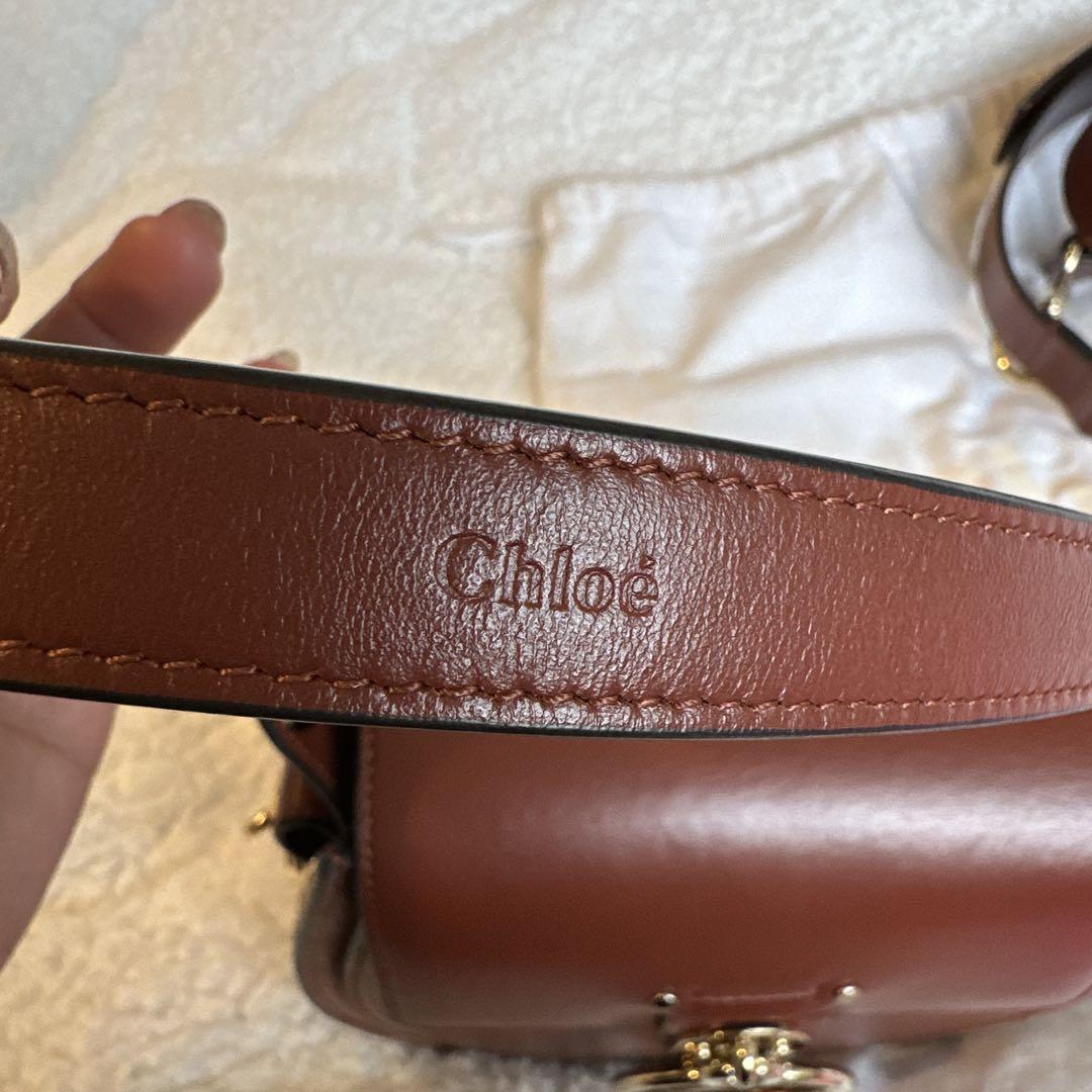 バッグ Chloe SMALL CROSSBODY BAG sepia brown