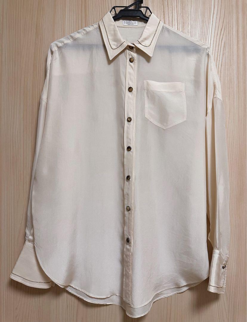BRUNELLO CUCINELLI 長袖シャツ クリーム