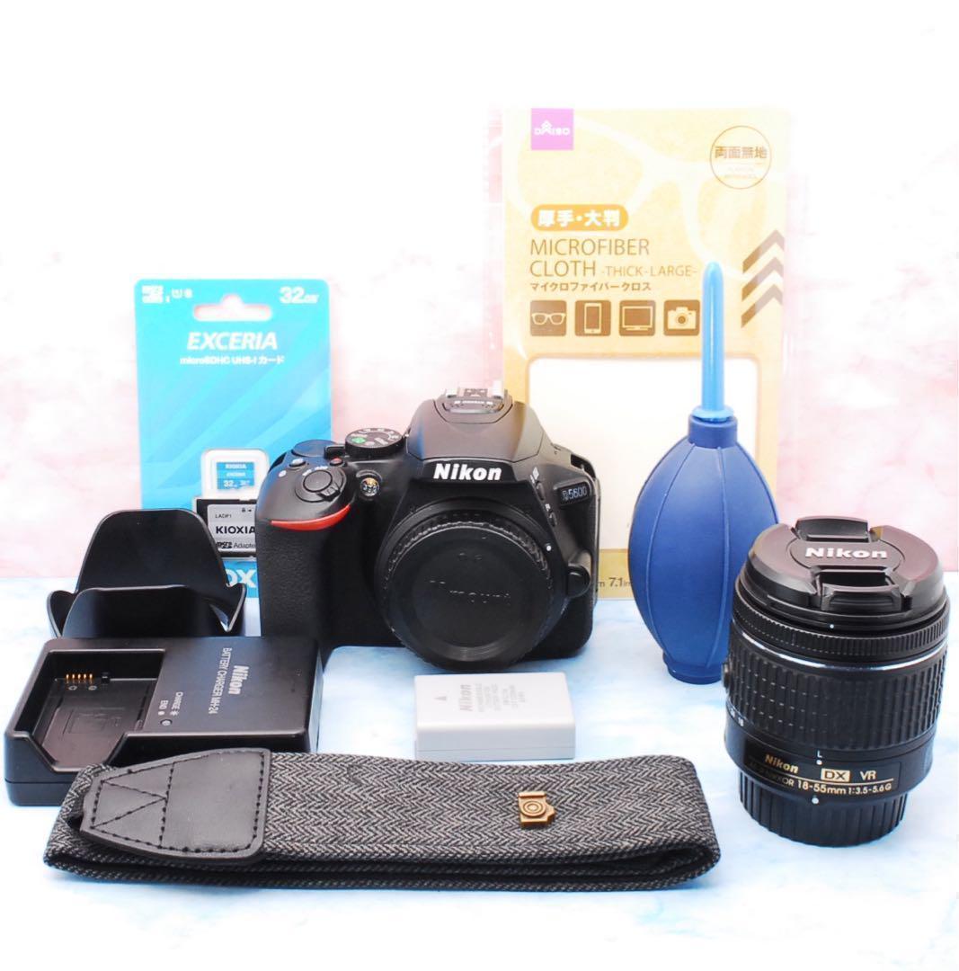 Nikon D5600★高性能AF-Pレンズ★一眼レフカメラ★Wi-Fi