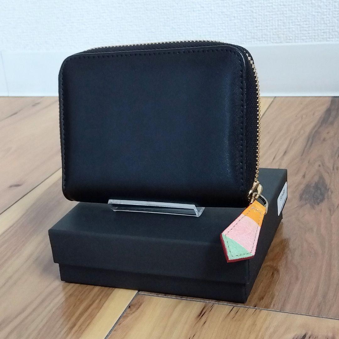 美品　ポールスミス　コインケース　コンパクトウォレット　レザー　ブラック