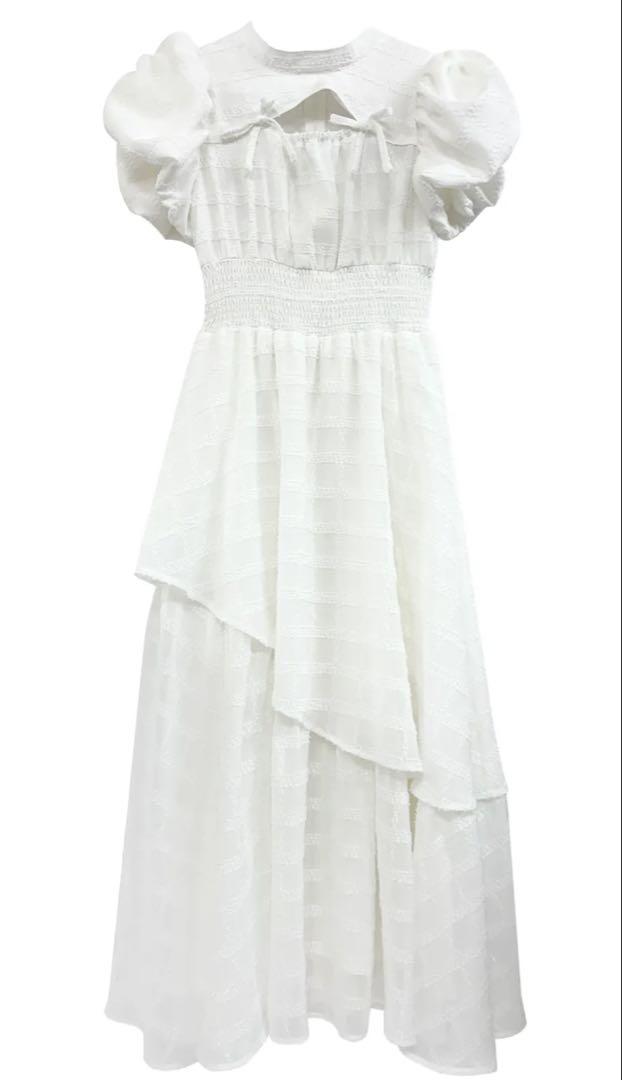 ワンピース rosemuse jacquard check dress white
