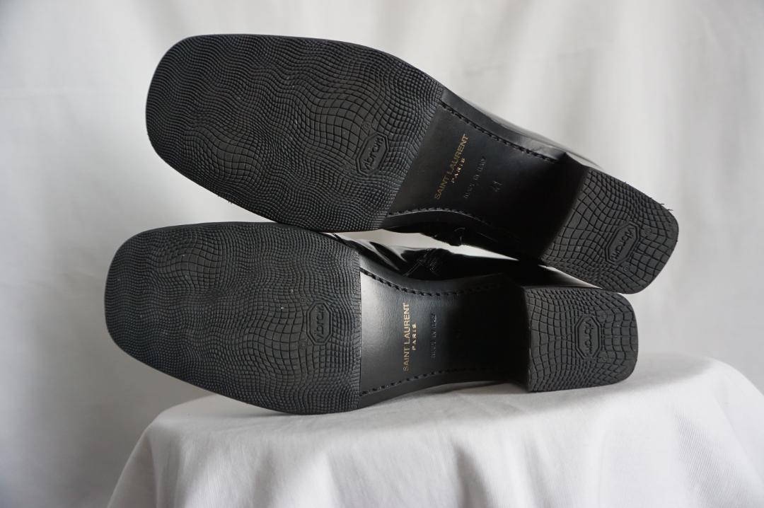 【美品】SAINT LAURENT ハイヒールブーツ ボー ジップブーツ 41