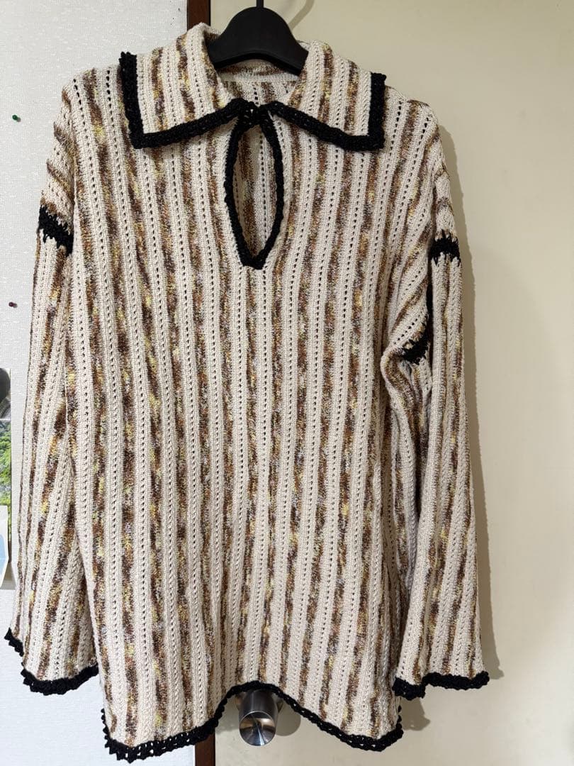 アメリ HAND STITCH STRIPE KNIT TOP - メルカリ