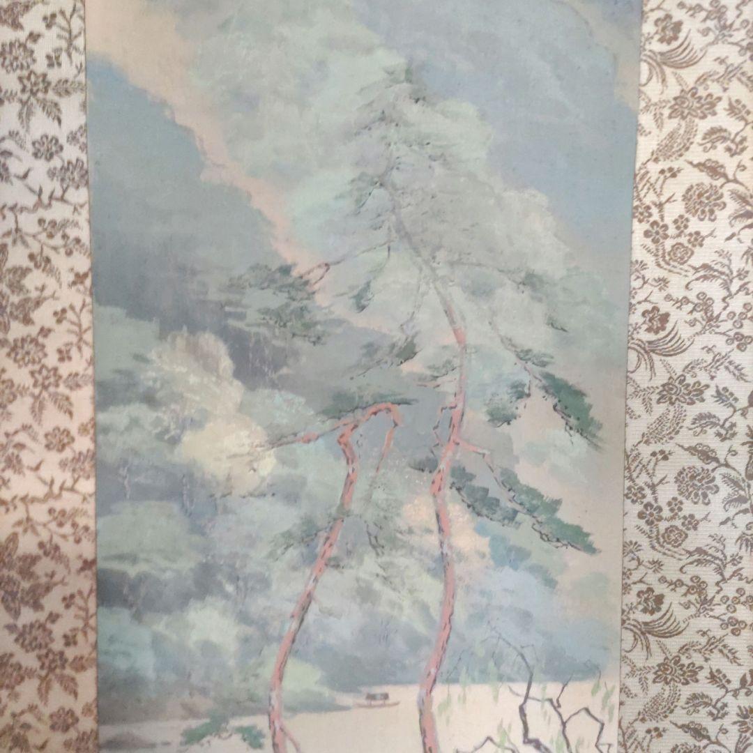 風景画掛軸　H77