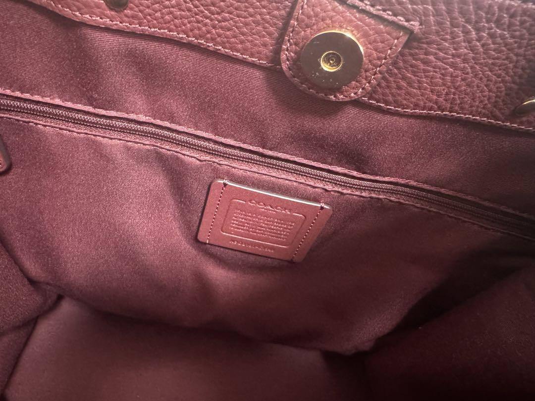 SALE！COACH トートバッグ ベージュ ピンク