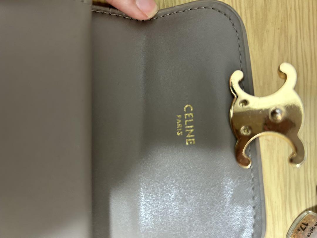 CELINE グレー 三つ折り財布