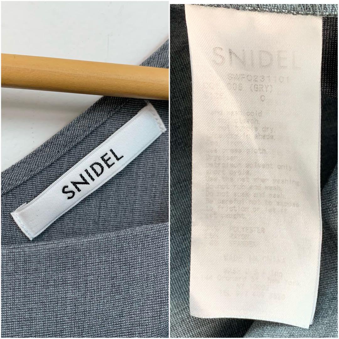 専用 SNIDEL サイドスリットオールインワン グレー