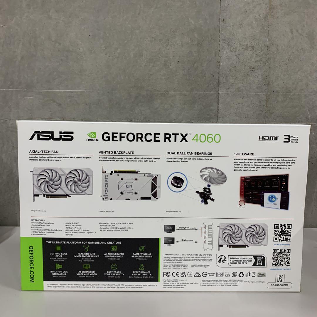 新品　 ASUS Dual GeForce RTX™ 4060 White