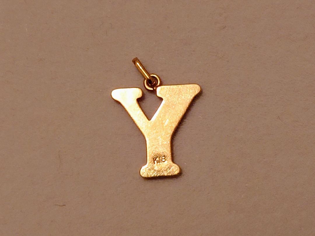 K18 ネックレス チャーム 「Y」