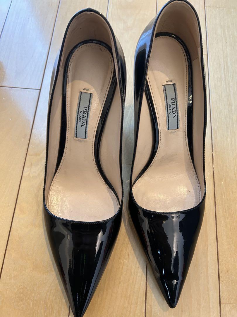 PRADA ブラック パンプス サイズ:38.5(25.5cm相当)