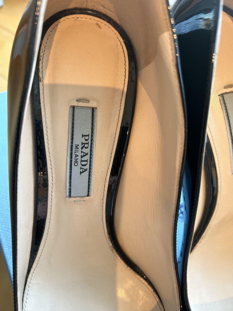 PRADA ブラック パンプス サイズ:38.5(25.5cm相当)