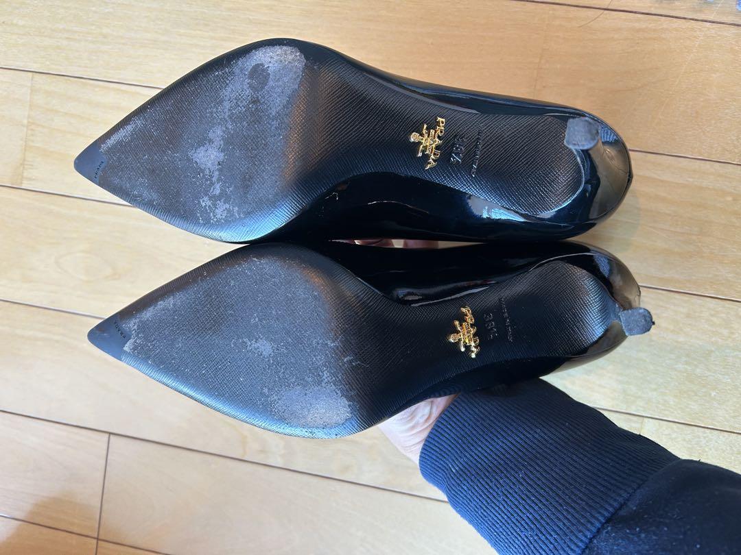 PRADA ブラック パンプス サイズ:38.5(25.5cm相当)