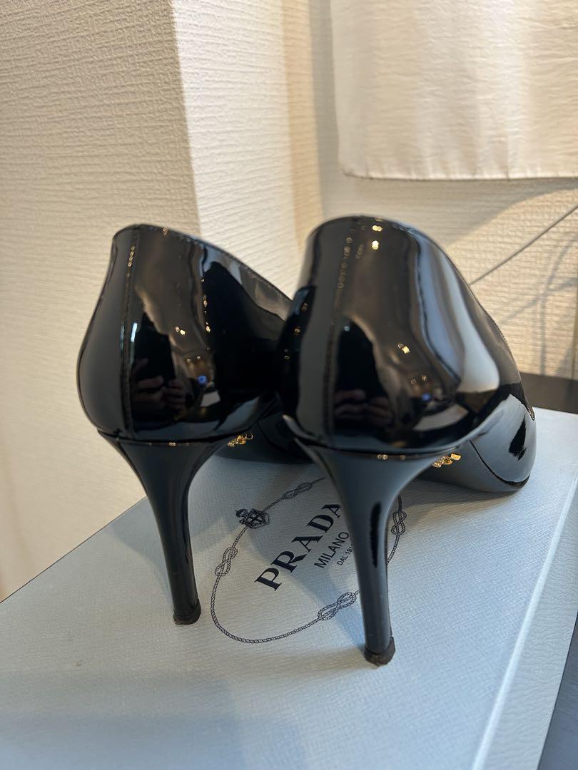 PRADA ブラック パンプス サイズ:38.5(25.5cm相当)