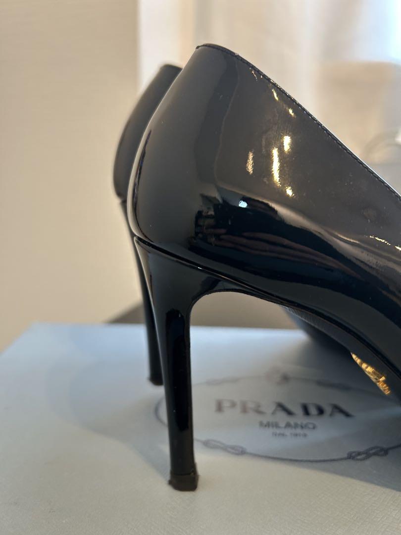 PRADA ブラック パンプス サイズ:38.5(25.5cm相当)