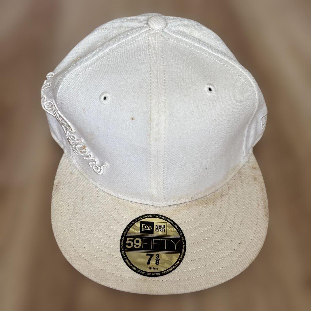 Supreme 59FIFTY キャップ 7 3/8 ホワイト - メルカリ