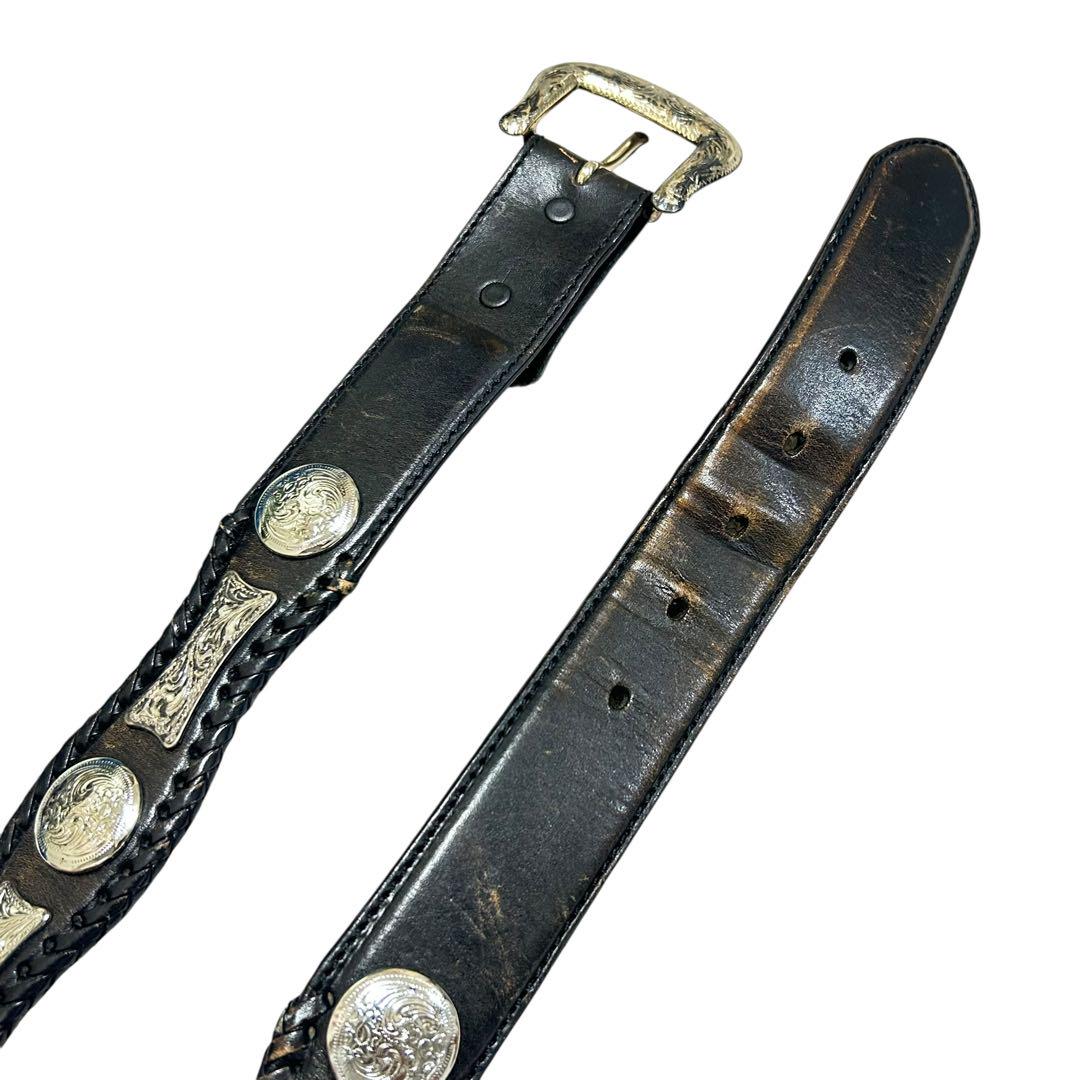 TONY LAMA ウエスタンベルト　ブラック　32サイズ