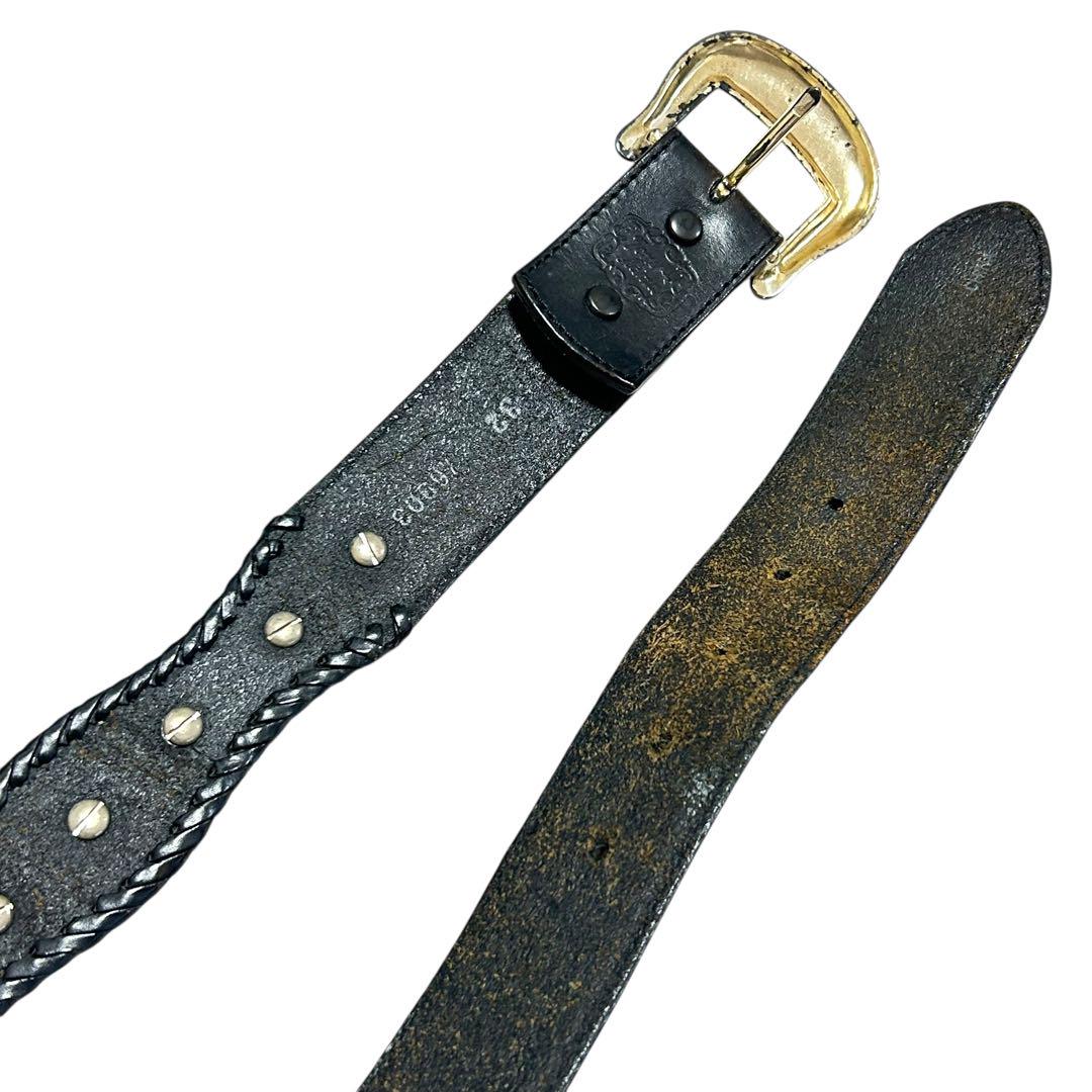 TONY LAMA ウエスタンベルト　ブラック　32サイズ