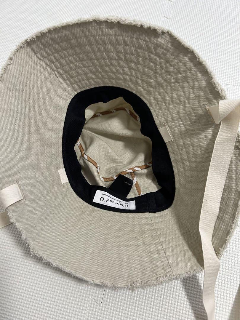 現行品✨Chapeaud’O Washed Fringe Hat ライトベージュ