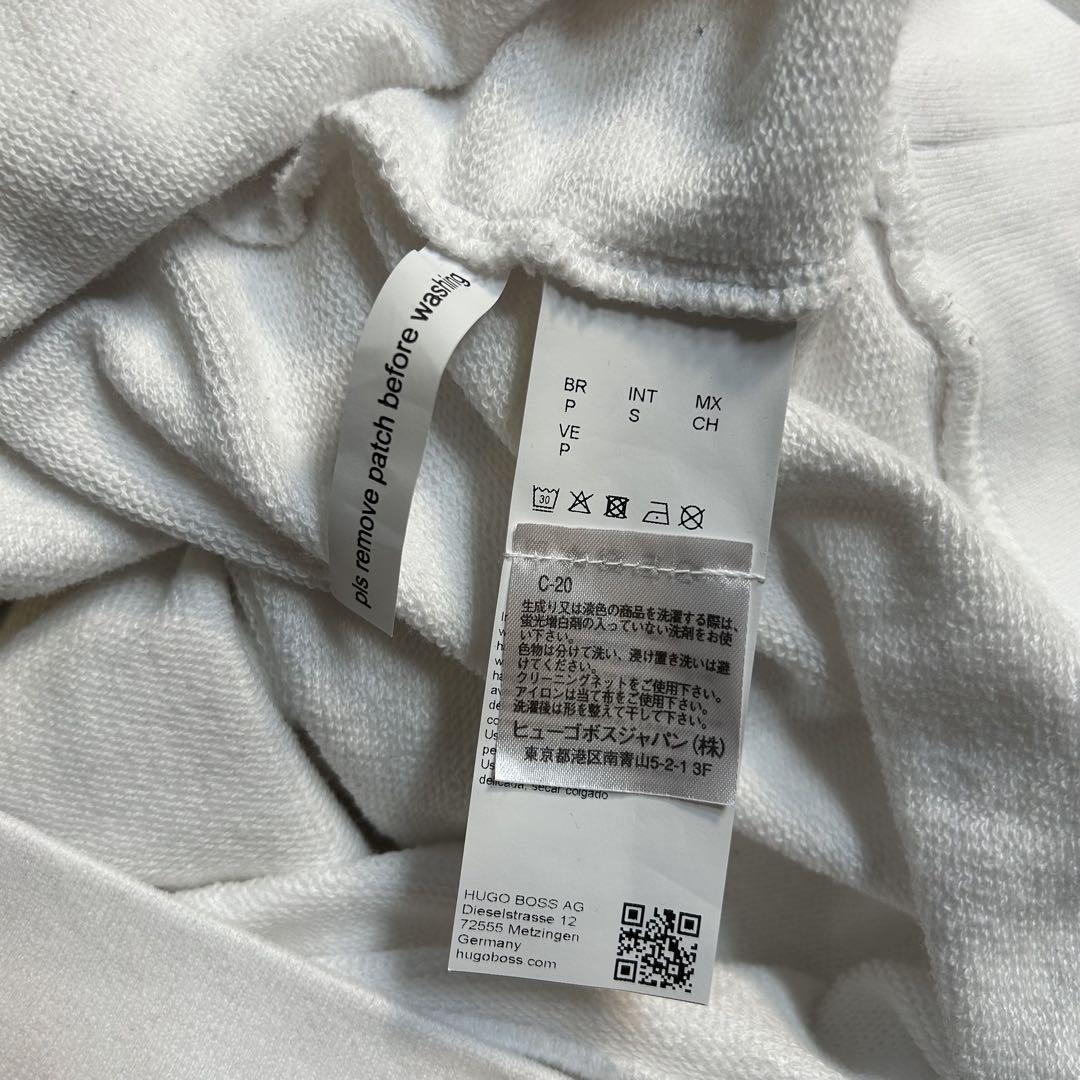 HUGO BOSS ヒューゴボス プルオーバーパーカー ワッペン 3way 白S