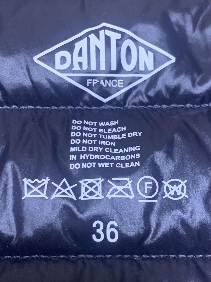 DANTON ブラックダウンベスト サイズ36