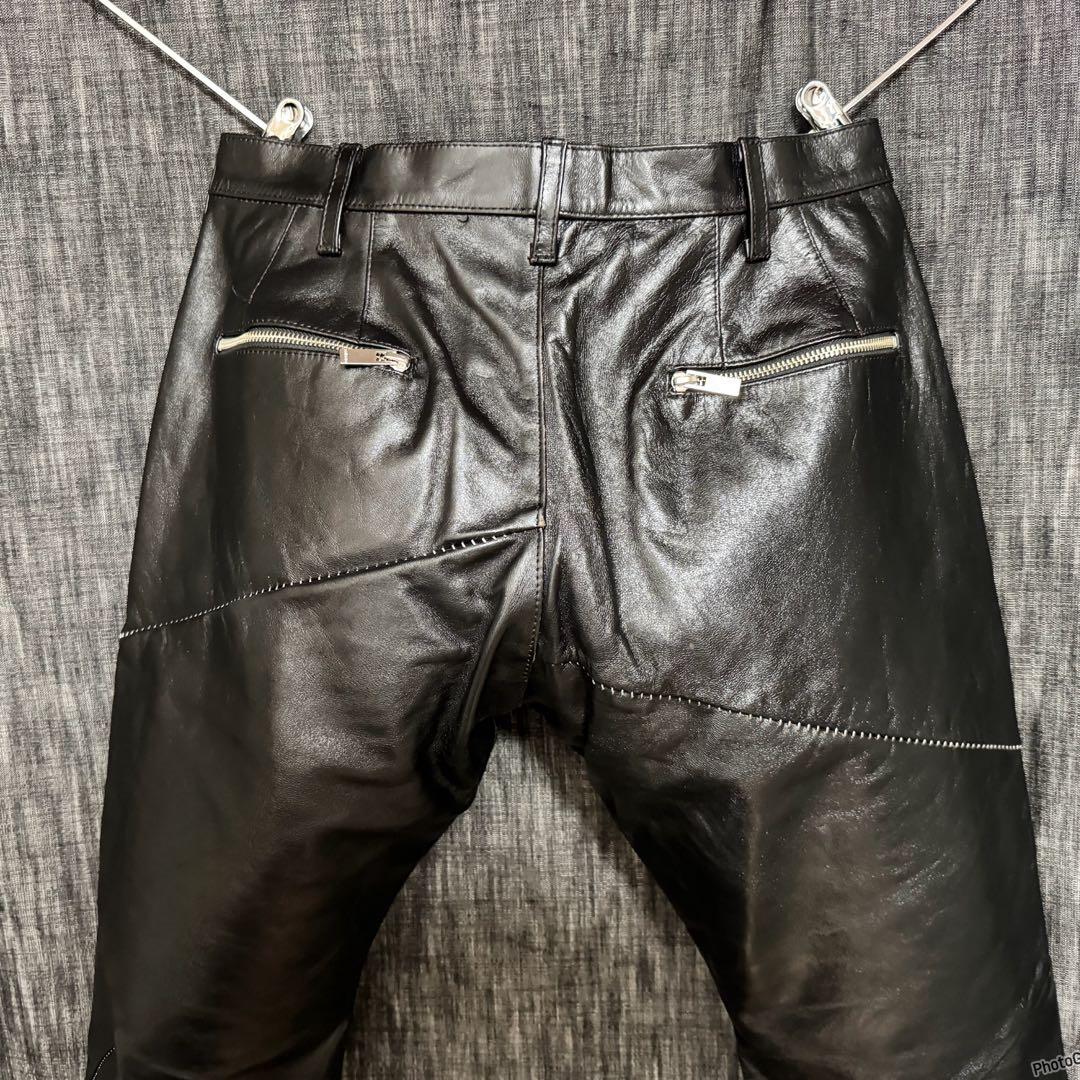 定価18万7000円 sulvam 元ヨウジヤマモト　ホースレザーパンツ　馬革