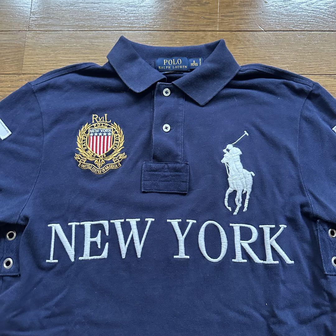 polo RalphLauren ビッグポニー NewYork 刺繍 ポロシャツ - メルカリ