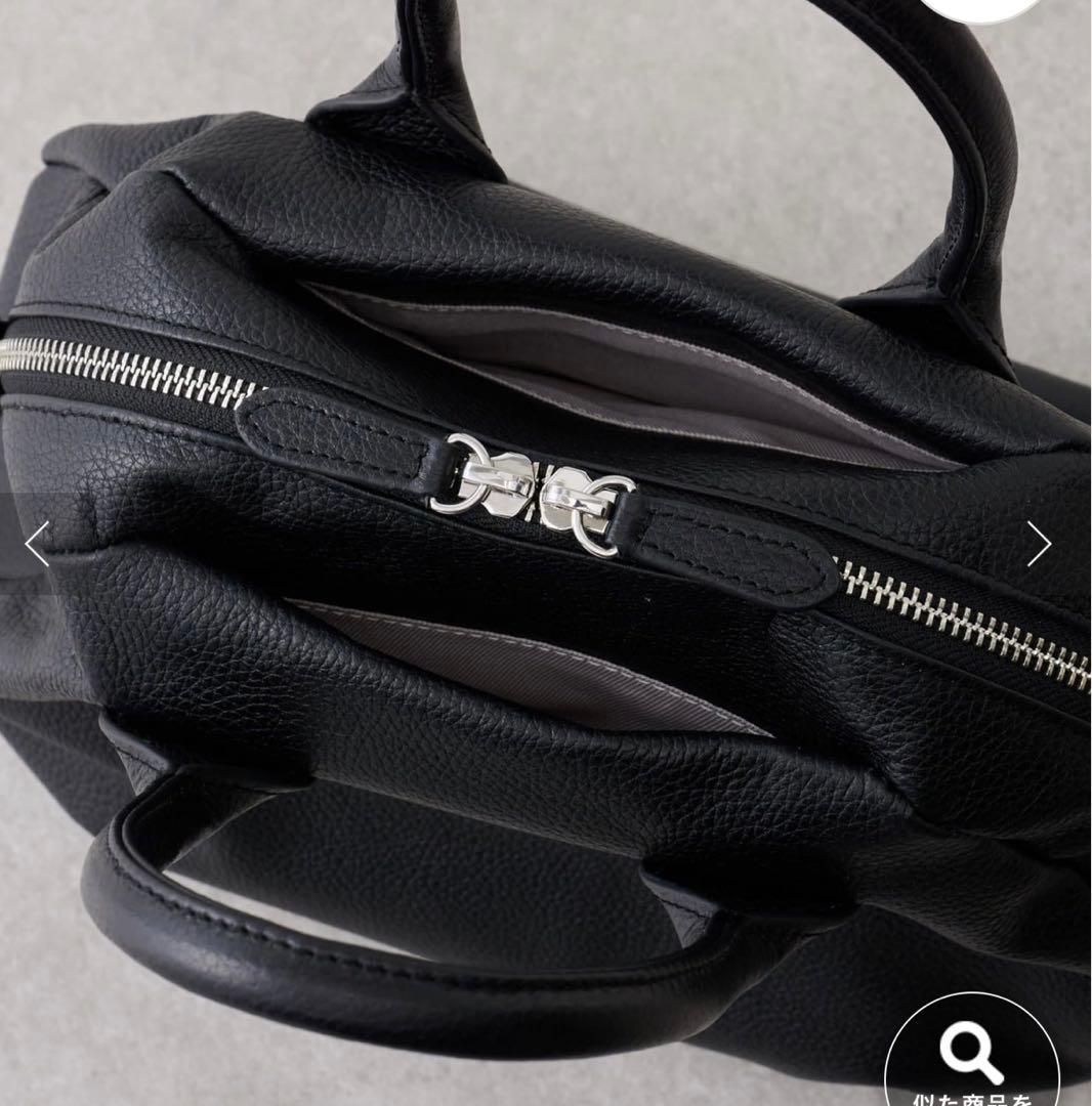 未使用タグ付き BEARDSLEY 牛革 ラウンドミニボストンバッグ 2way 未使用タグ付き BEARDSLEY 牛革 ラウンドミニボストンバッグ