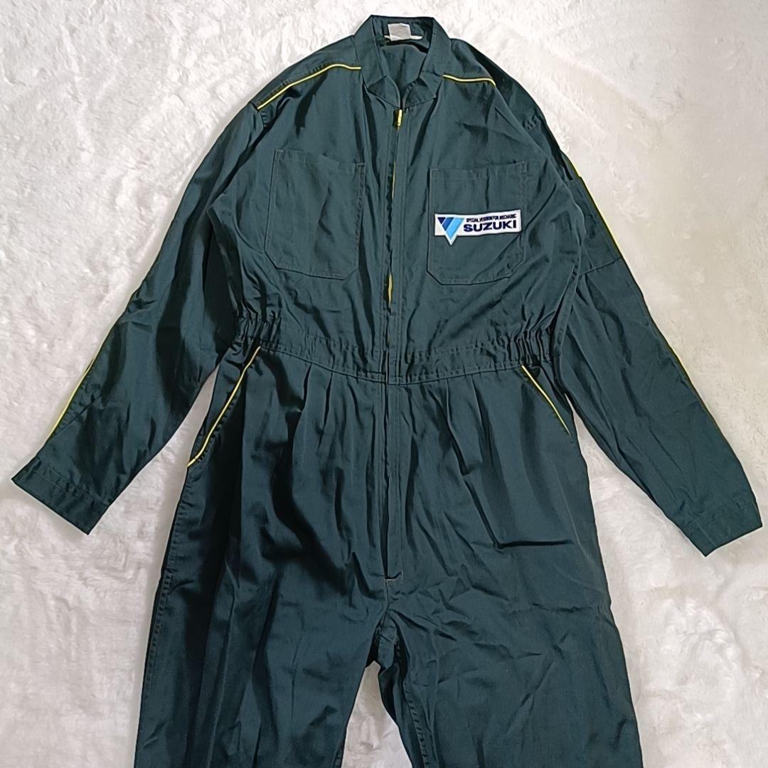 ☆極美品☆SUZUKI スズキ ツナギ つなぎ 企業ロゴ 入手困難 刺繍 2XL