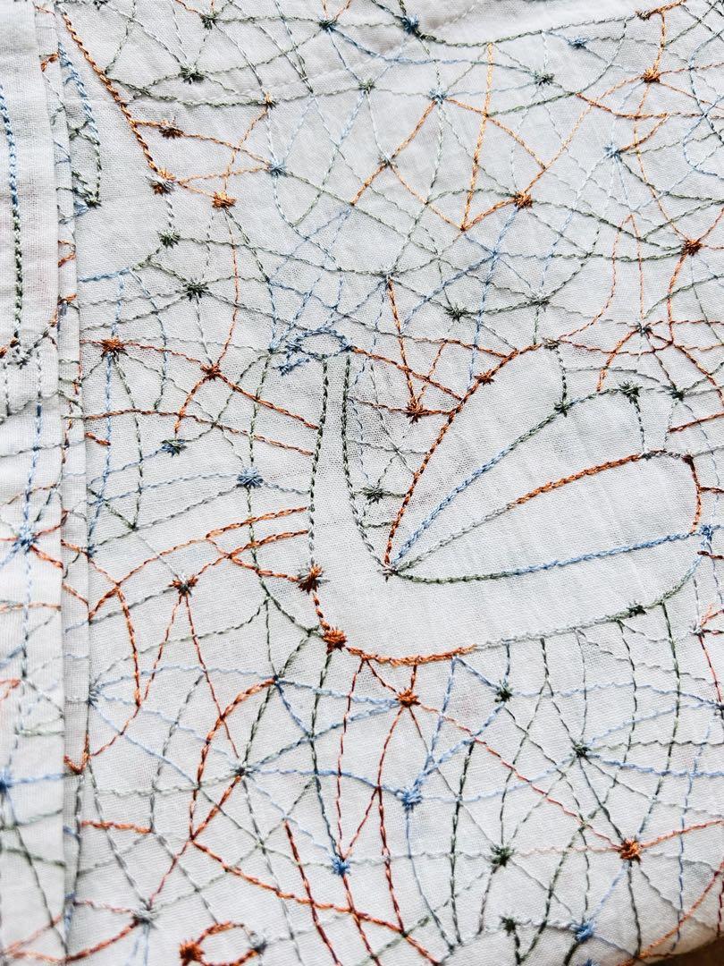 新品タグ付　マーブルシュッド　ボートネック　スワン刺繍　ブラウス　半袖 新品タグ付 マーブルシュッド ボートネック スワン刺繍 ブラウス
