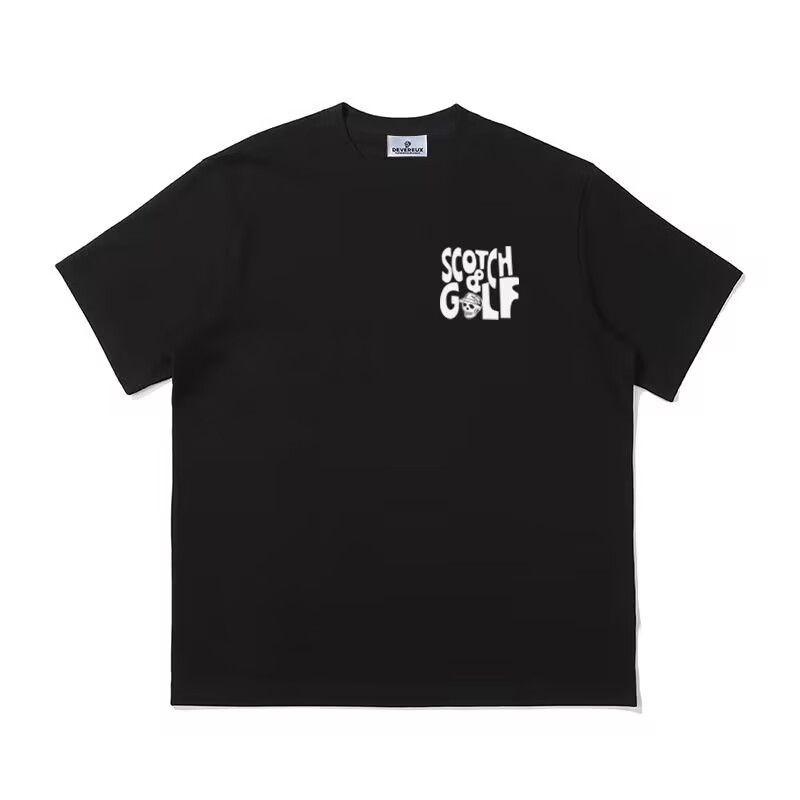 ゴルフ メンズ DEVEREUX トップス 半袖 シャツ カットソー（ブラック） ゴルフ メンズ DEVEREUX トップス 半袖 シャツ カットソー