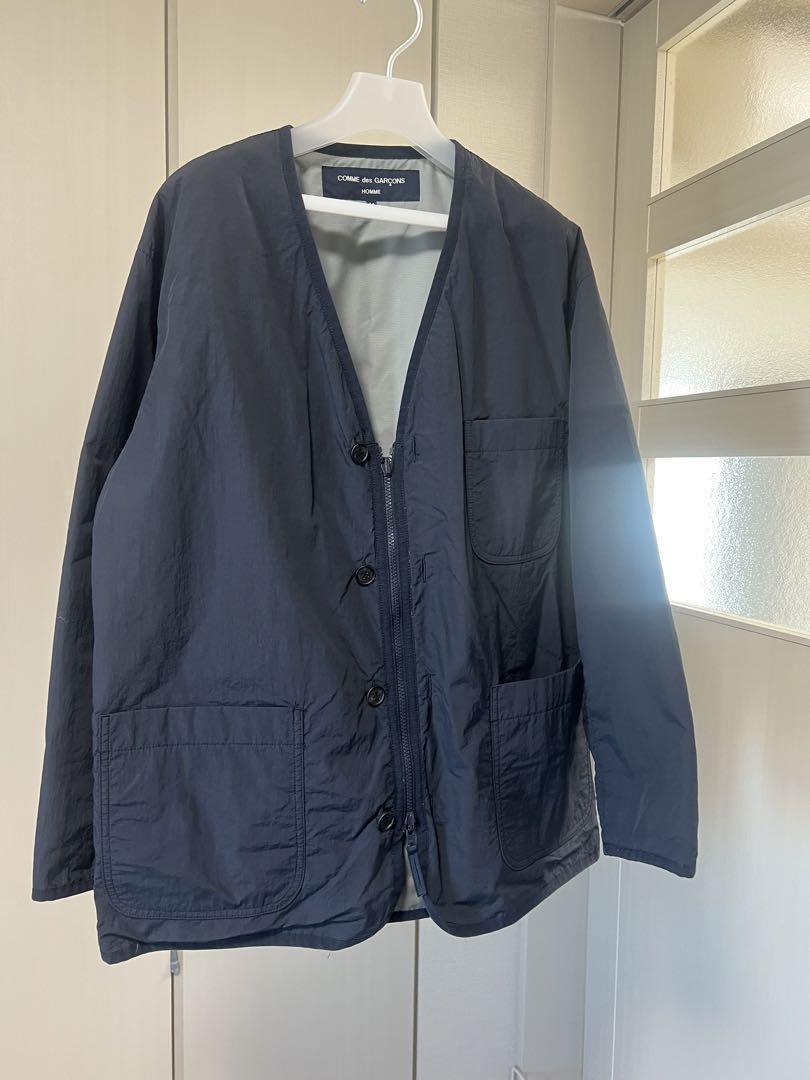 COMME des GARÇONS ネイビー ノーカラージャケット M COMME des GARÇONS ネイビー ノーカラージャケット M