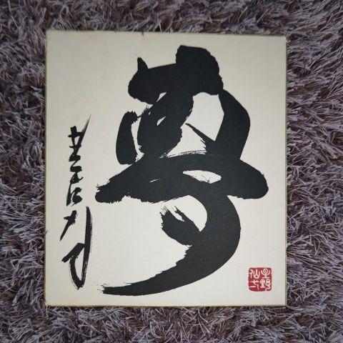 星野仙一 サイン色紙