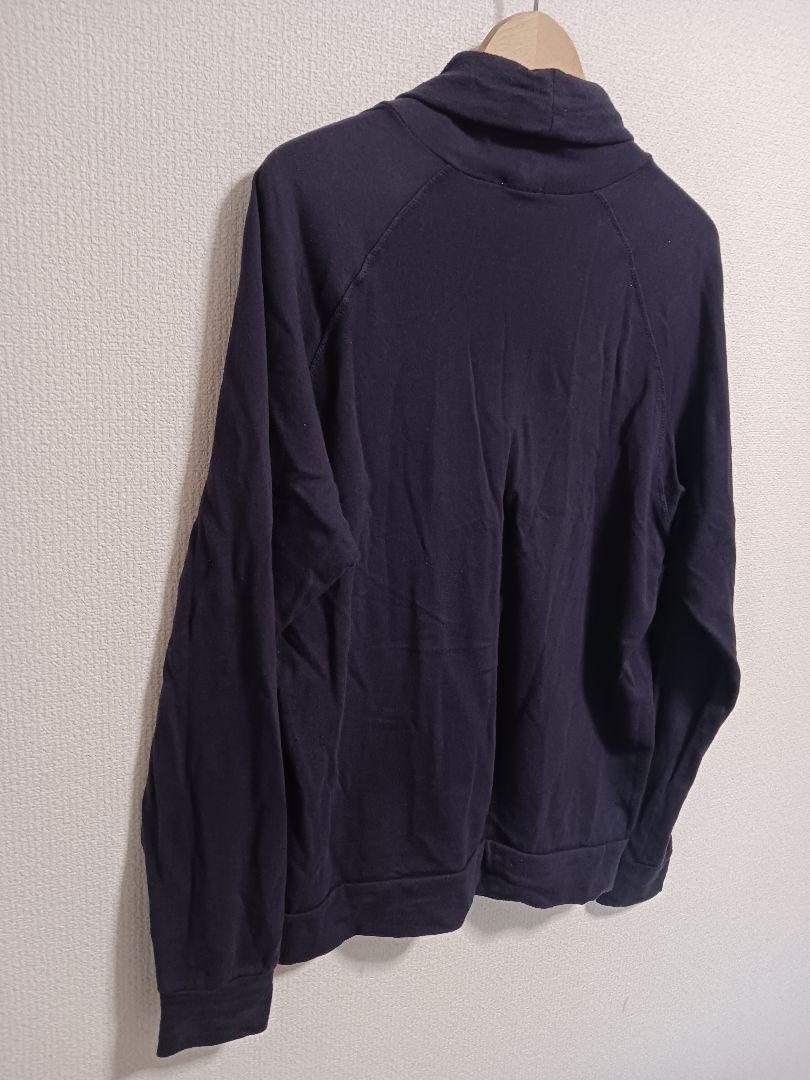 COMOLI コモリ シルク ショールカラーカーディガン ネイビー