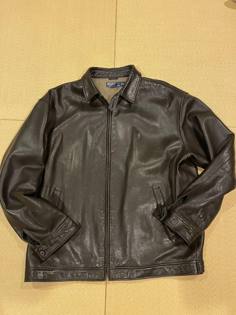 ポロ　ラルフローレン　ラムレザージャケット　XL