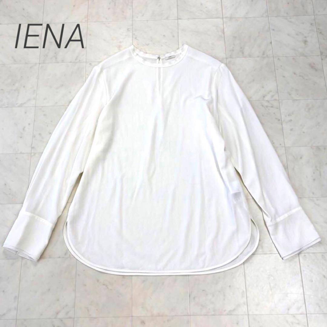 IENA★美品★TA/PL ノーカラーブラウス