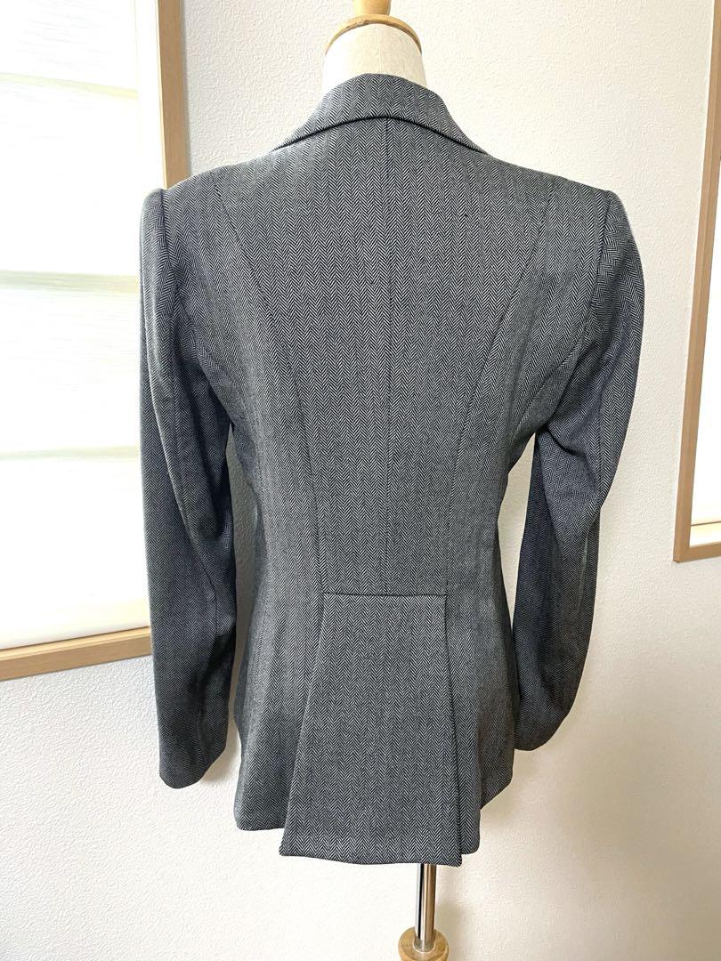 tramando ジャケット♡グレー ホワイト ブラック ツイード柄