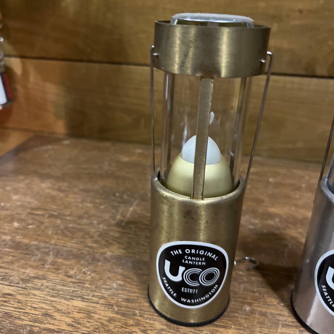 UCO キャンドルランタン シルバー ゴールド キャンドル付き