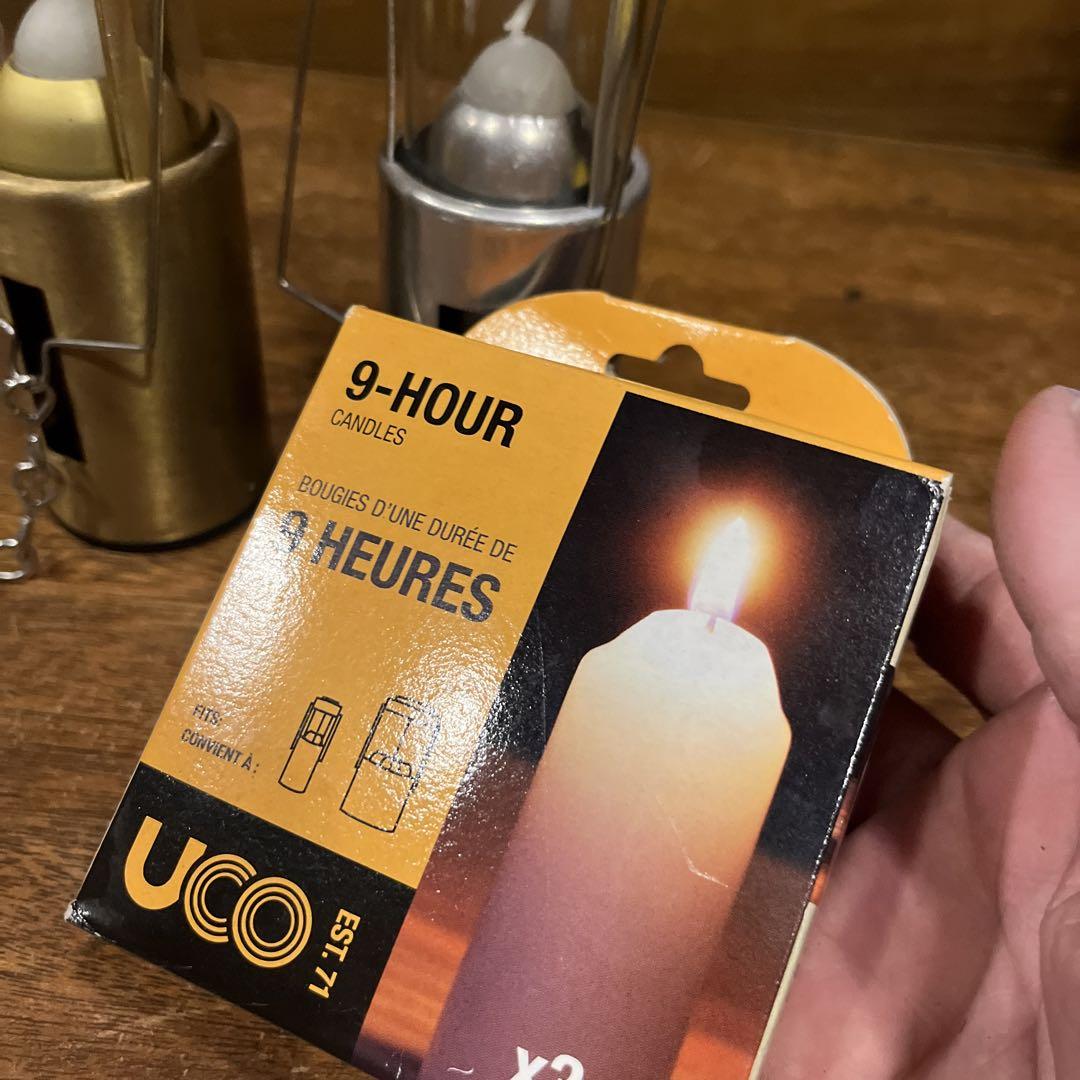UCO キャンドルランタン シルバー ゴールド キャンドル付き