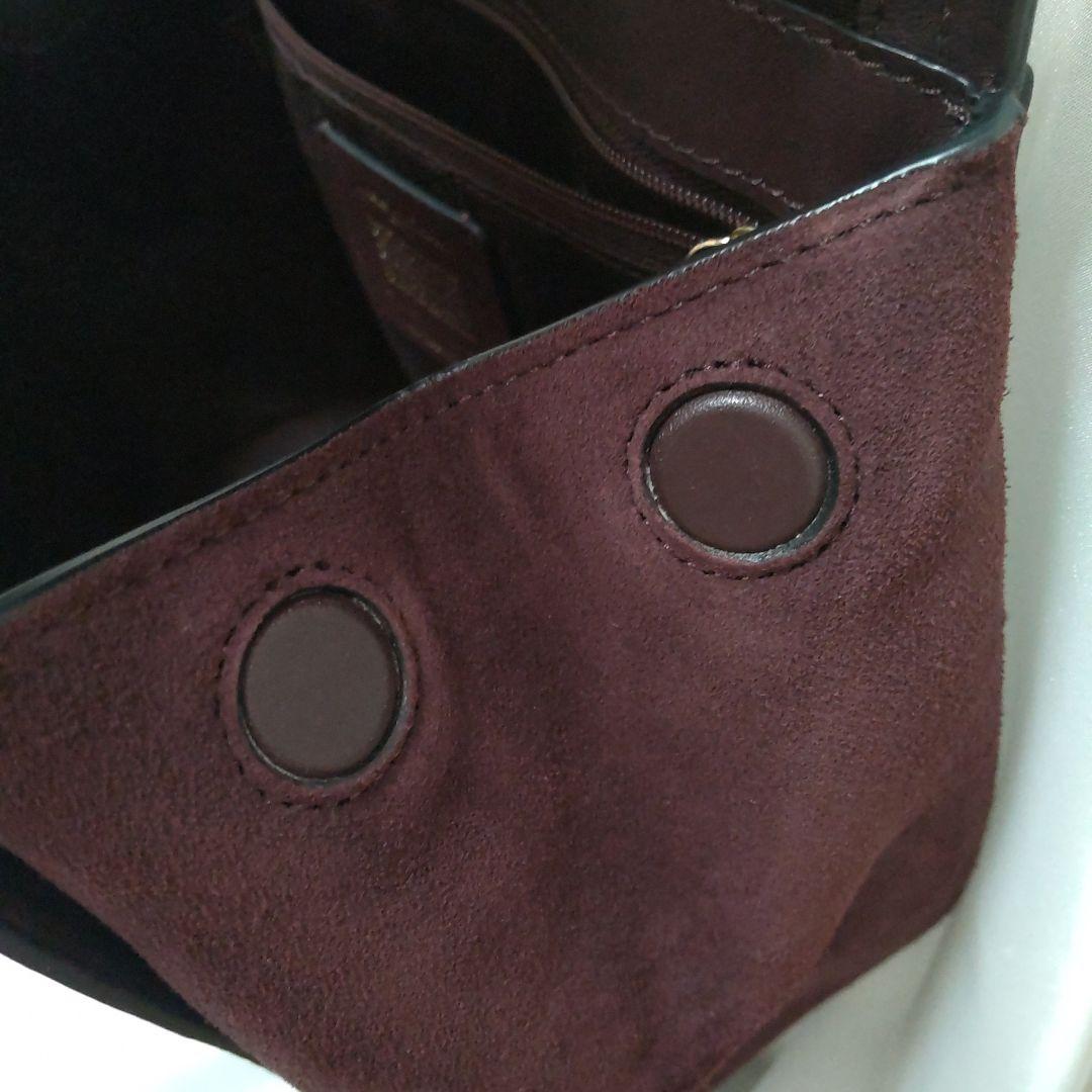 ✡️COACH ハンド、ショルダーバッグ レザー、スエードボルド色「美品」 ✡️COACH ハンド、ショルダーバッグ レザー、スエードボルド色「美品」