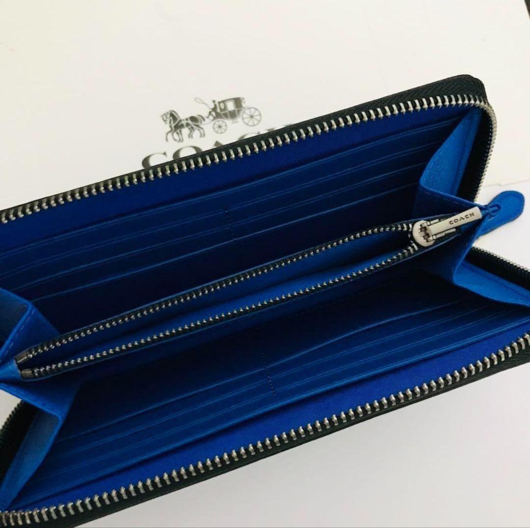 COACH レディース用長財布 コーチ新品財布 ブルー