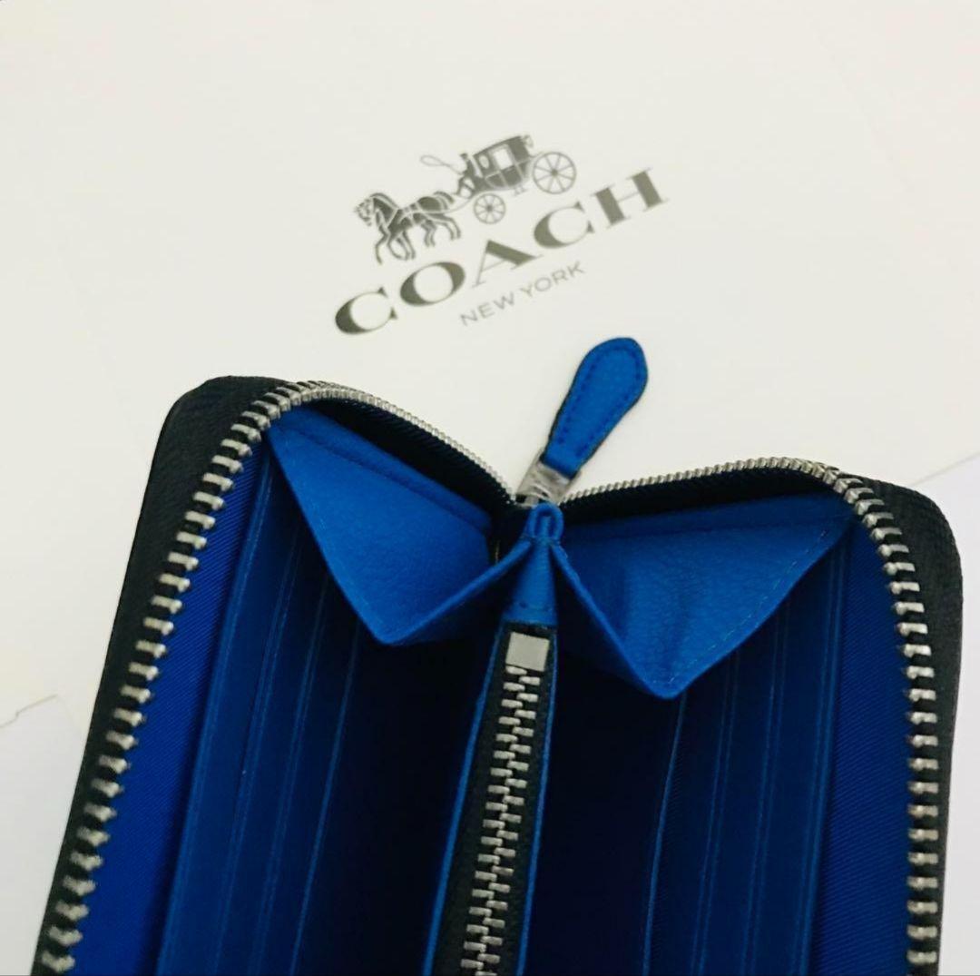 COACH レディース用長財布 コーチ新品財布 ブルー