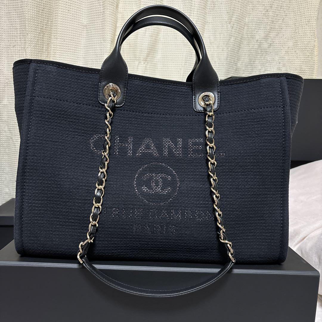 未使用] CHANEL ドーヴィル ラージショッピングトートバッグ