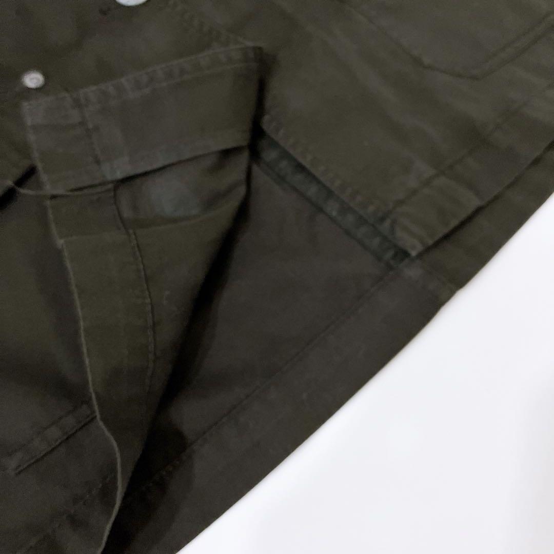 DKNY 90s ジャケット（S）カバーオール コットン ブラックa1126