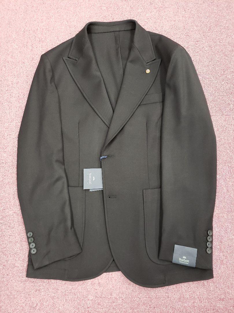 大特価国産 BARBATIサージィ シングルピークラペルストレッチジャケット cJIZm-m46519957676 綾織り 送料無料低価