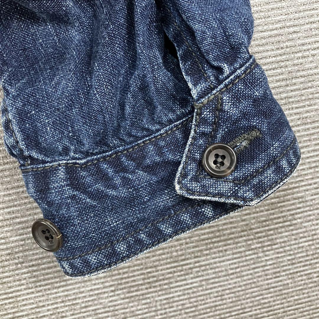 45R 麻世妙ダックJEAN JACKET 3 インディゴブルー