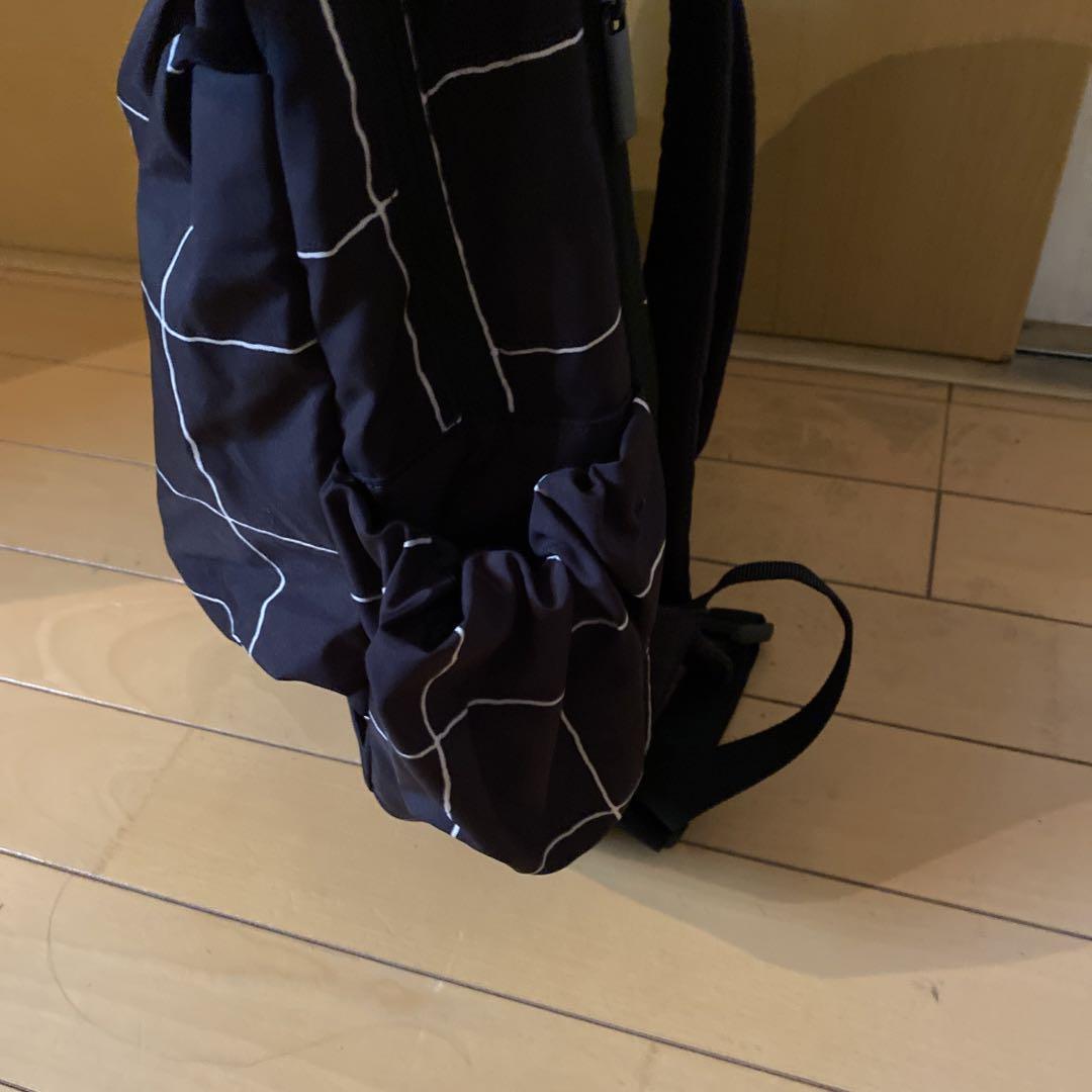 emmi eco 撥水チェックギャザーボディーバックパック