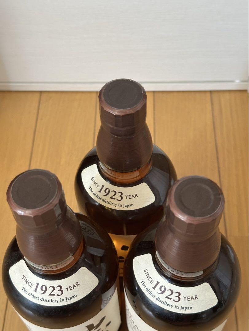 【未開封】山崎 シングルモルトウイスキー 700ml 3本箱無　旧ラベル